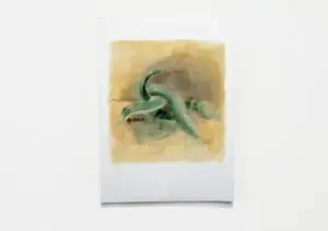 26)-Me-and-the-dragon-1,-oil-on-paper,-65-x-50-cm,-2014