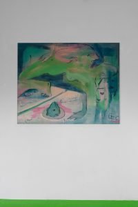 Lauren Wy, TABLE SOPRANO, oil on canvas, 100 x 126 cm, 2022(1)
