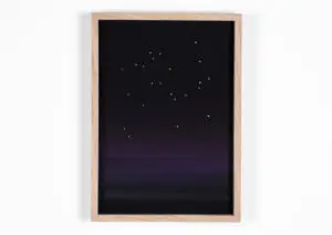 Ivan Grilo,Confundo céu e mar #4, 2024 Acrylic painting, mineral pigment on cotton paper print 30 x 21 cm
