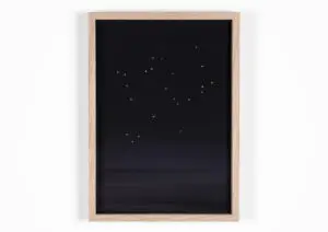 Ivan Grilo, Confundo céu e mar #5, 2024 Acrylic painting, mineral pigment on cotton paper print 30 x 21 cm