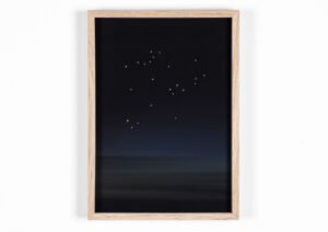Ivan Grilo, Confundo céu e mar #6, 2024 Acrylic painting, mineral pigment on cotton paper print 30 x 21 cm