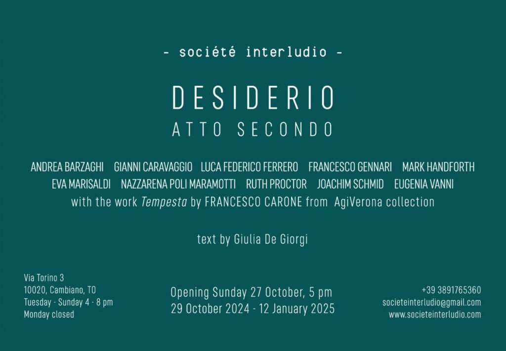 Group Show _ Desiderio Atto Secondo