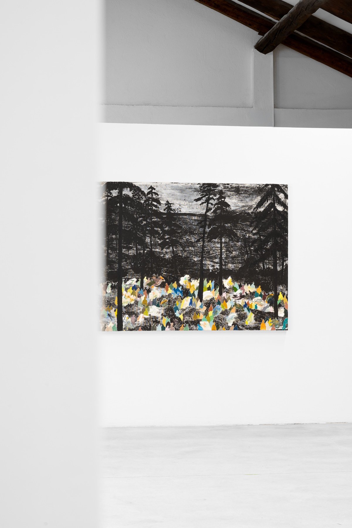 Andrea Barzaghi (25/05/1988) Pellegrinaggio 2025 Oil on canvas 130 × 180 cm