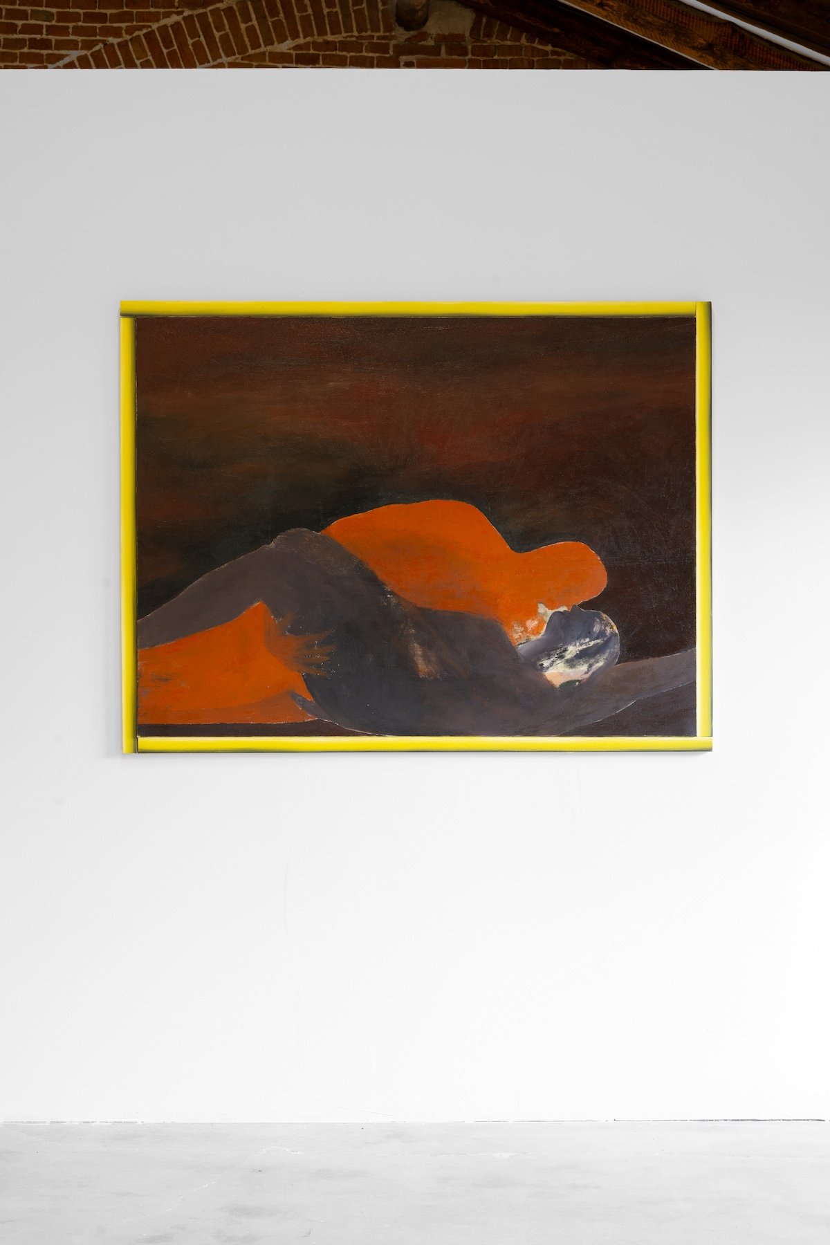 Andrea Barzaghi Amanti 2023 Oil on canvas 113.5 × 148.5 cm