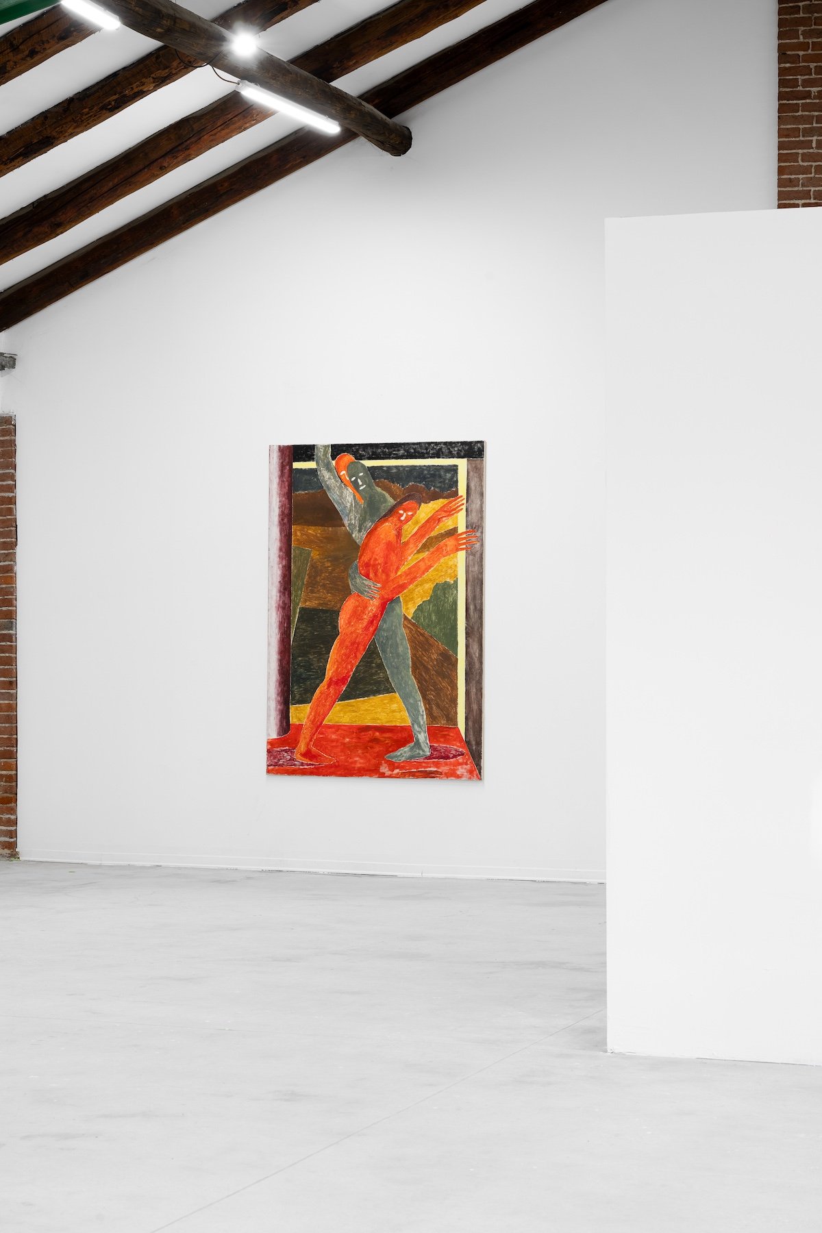Andrea Barzaghi (25/05/1988) Ancora senza titolo 2022 Oil on canvas 190 × 130 cm