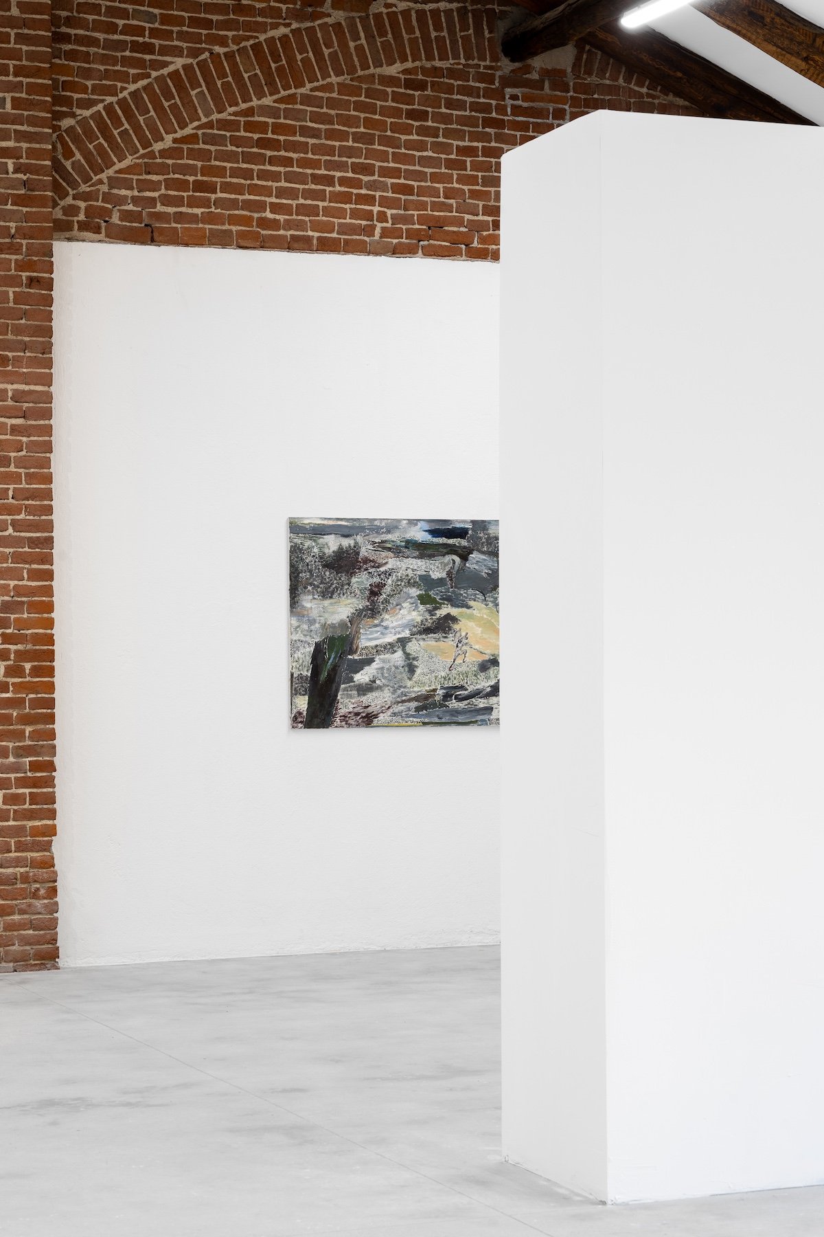 Andrea Barzaghi (25/05/1988) Il demone sulle spalle 2025 Oil on canvas 95 × 110 cm