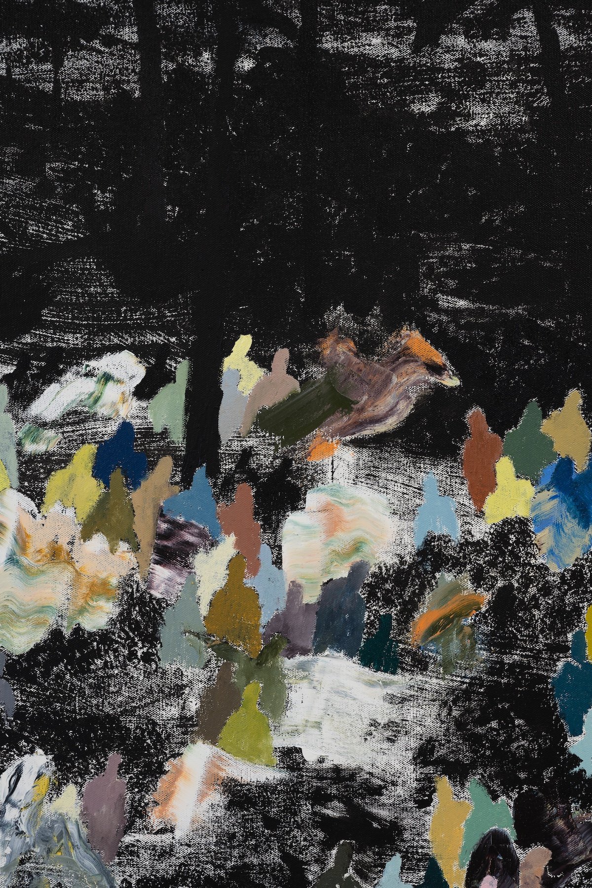 Andrea Barzaghi (25/05/1988) Pellegrinaggio 2025 Oil on canvas 130 × 180 cm