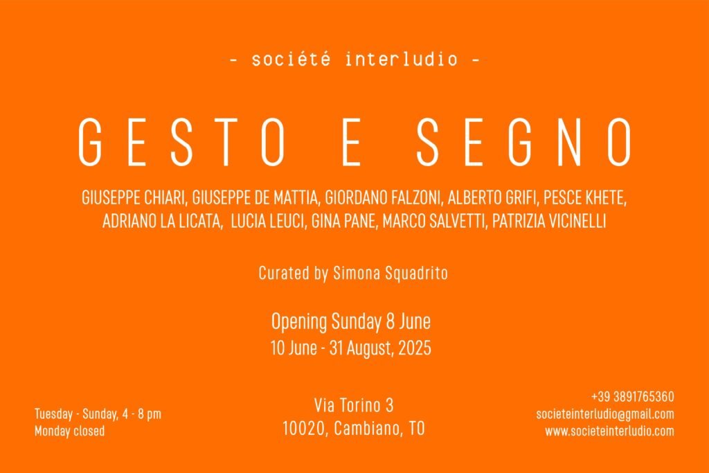 Gesto e Segno, mostra