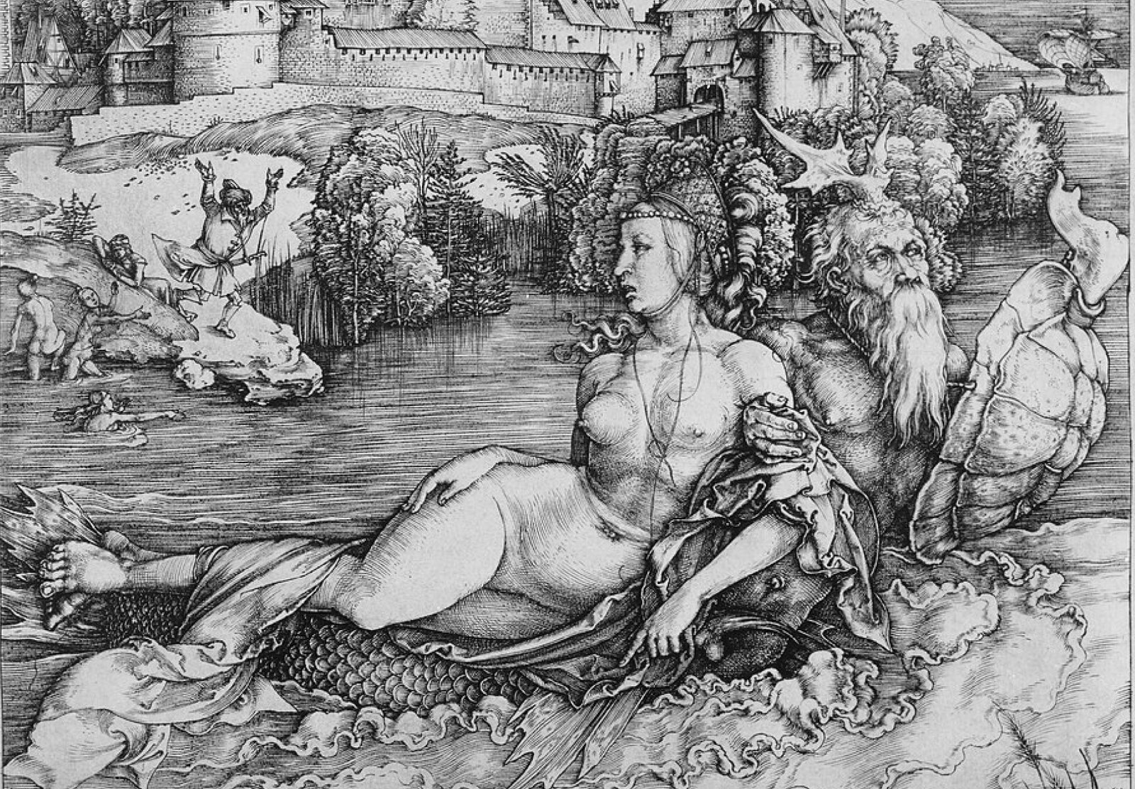 Albrecht Dürer - The Sea Monster (detail)